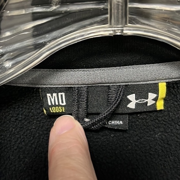 UA Black Fleece-Lined Full-Zip Jacket - Picture 3 of 6
